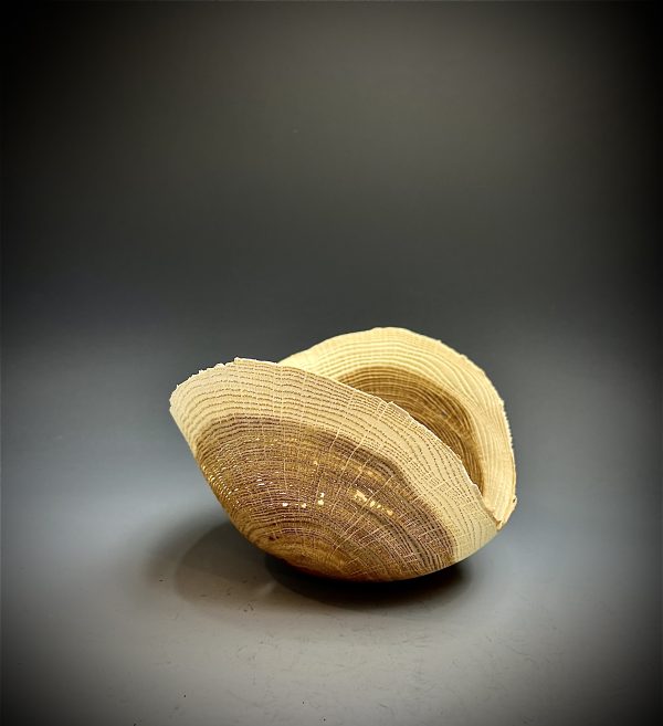 Oak Sandblasted Winged bowl. - Image 2