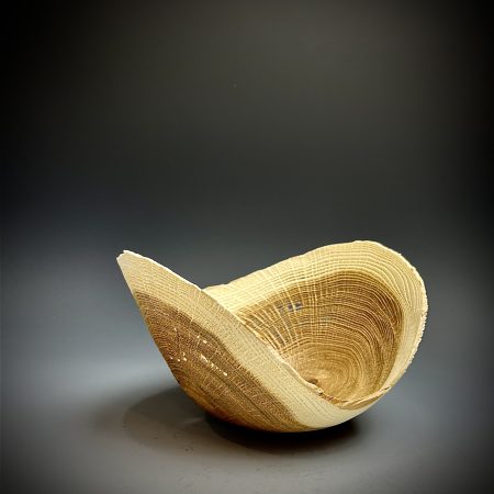 Oak Sandblasted Winged bowl.