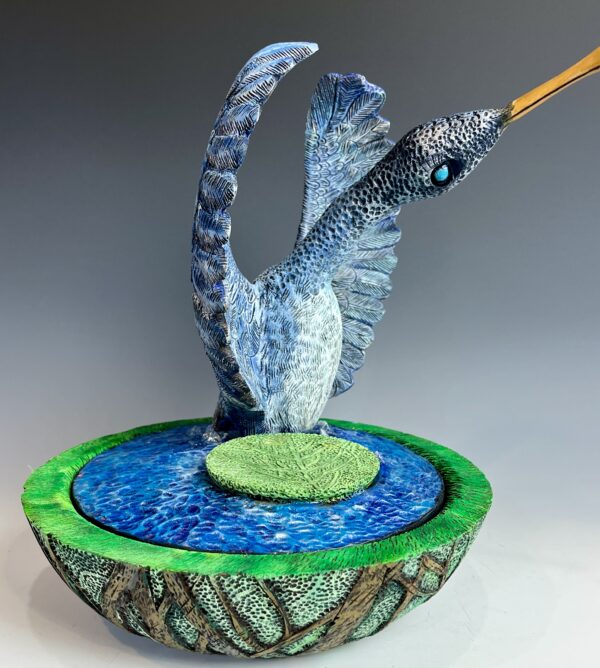 Blue Spoonbill.  Sold - Image 3
